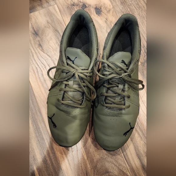 Puma Other - Puma Men’s Olive Green Sneakers Size 13 Running Training Shoes Lightweight Mesh